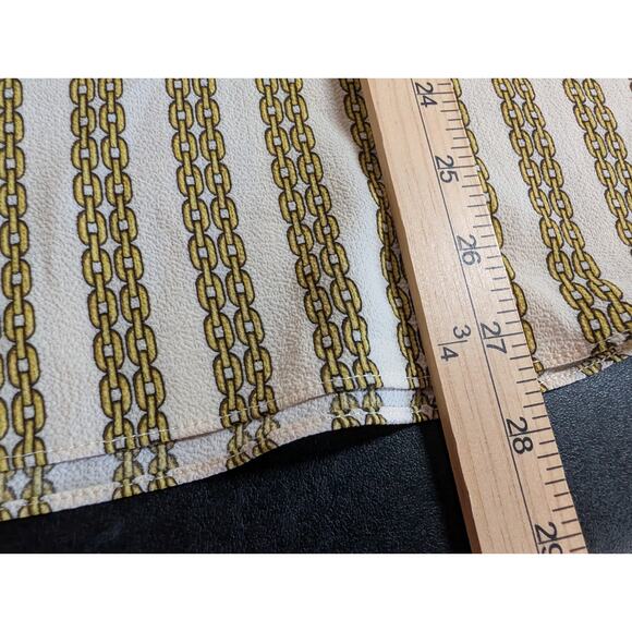 Michael Kors Women's Size 2X Chain Link Print Designer Tunic Blouse Shirt Top - Picture 11 of 13